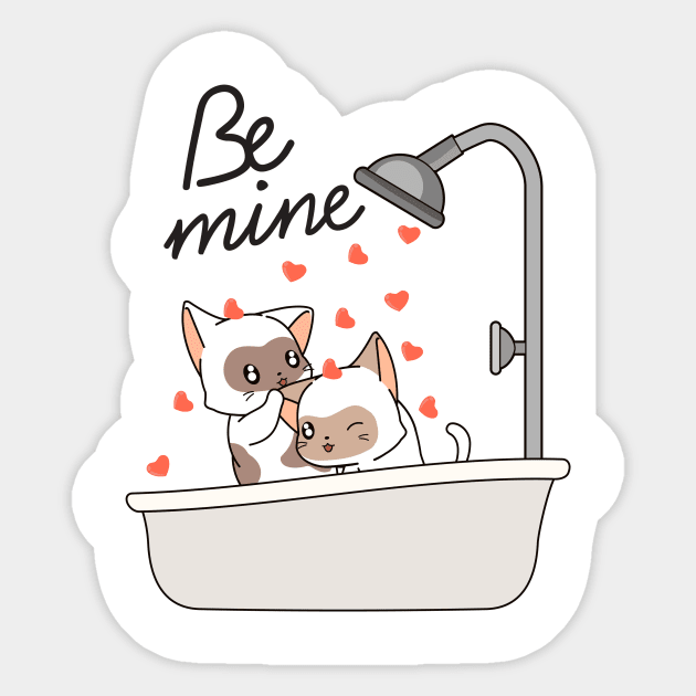 Be Mine Sticker by Diannas